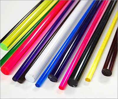 Colored Acrylic Rods