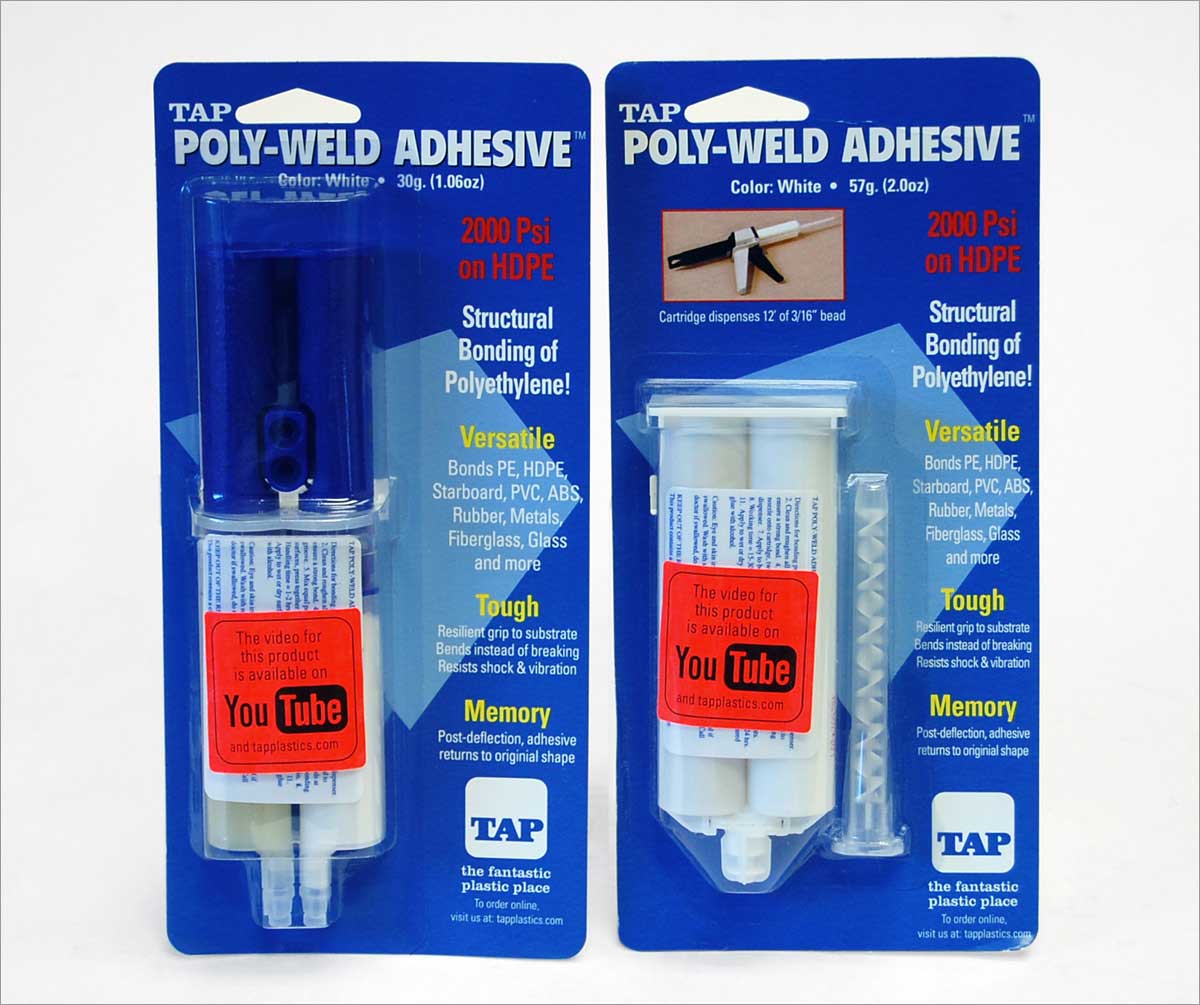 How to repair and glue Polyethylene and Seaboard TAP Plastics