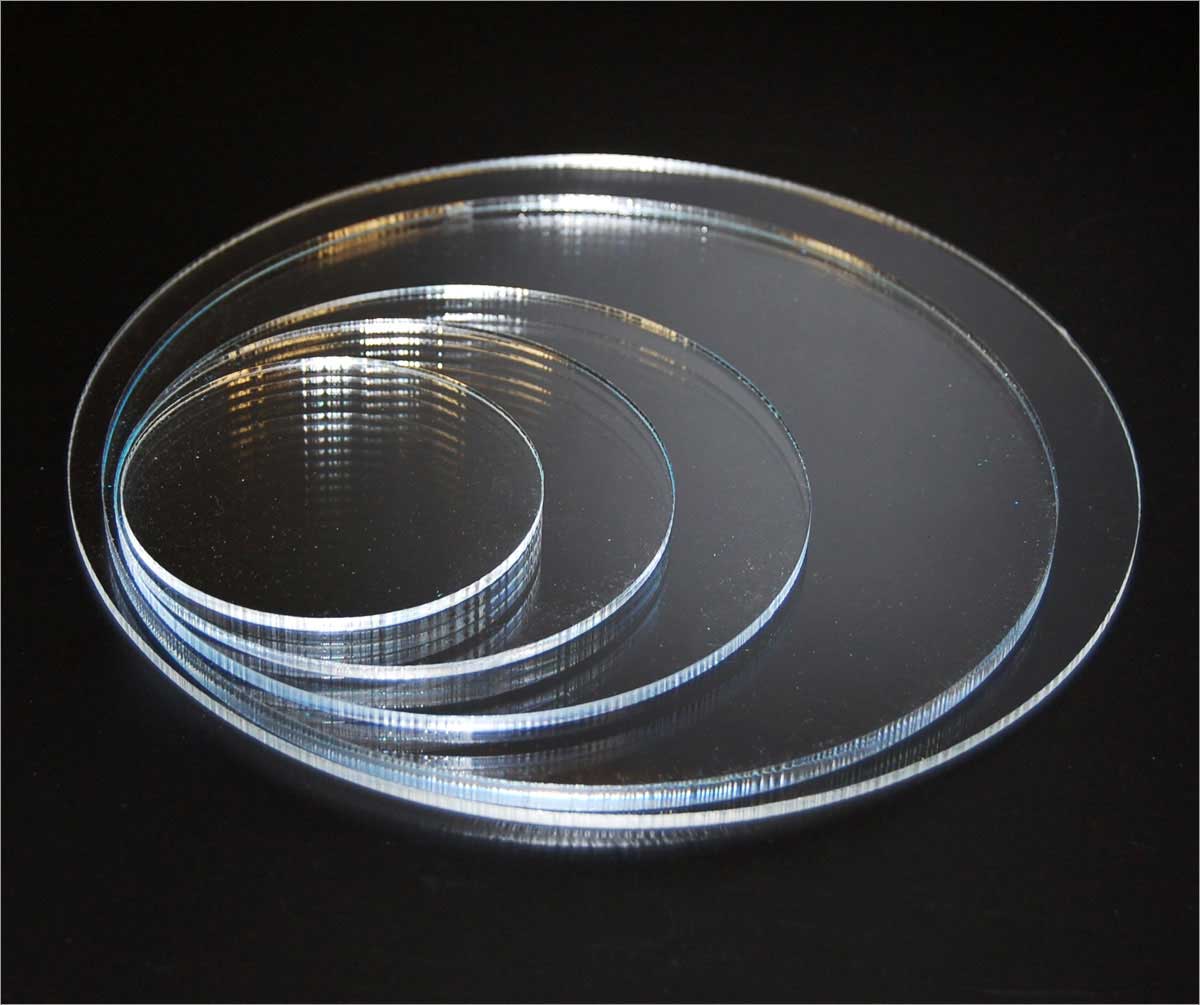 Disc YELLOW Plastic Circles Perspex Laser Cut Acrylic Perspex