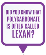 Polycarbonate is often called Lexan