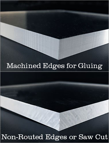 Photo of routed edges