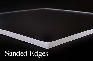 Photo of sanded edges